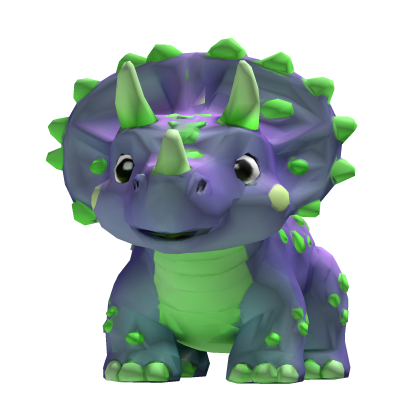 Riding A Triceratops Purple