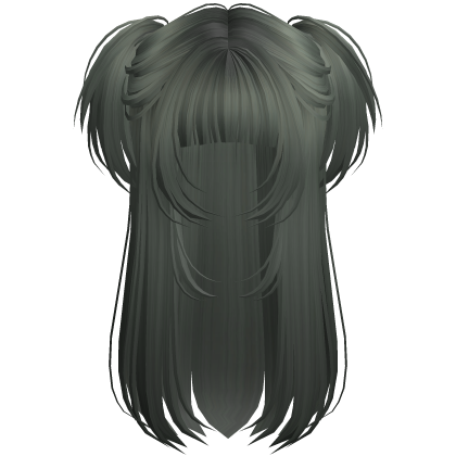 Vamp Long Straight Pigtails Dark Green Roblox item