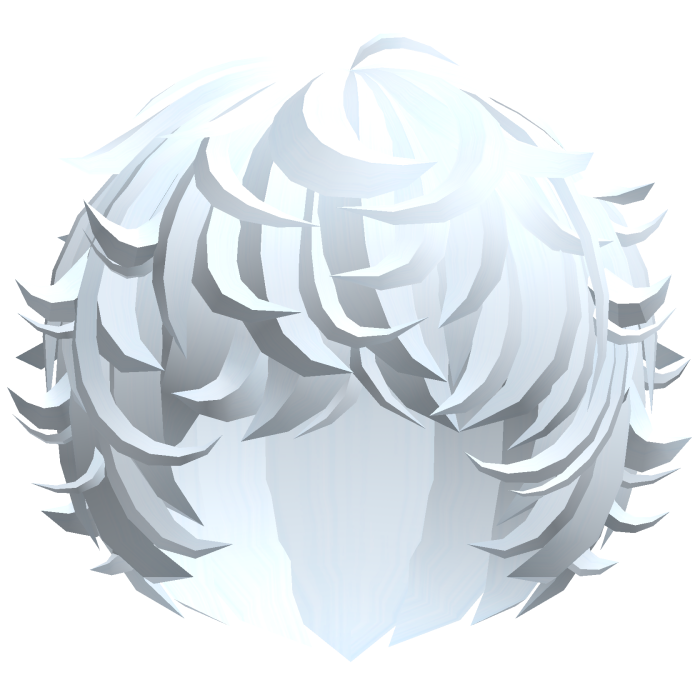 cute kawaii light blue messy swirly curly fluffy 