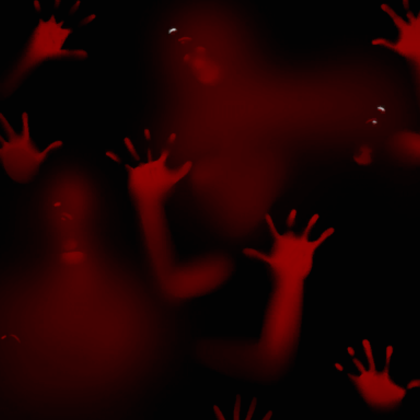 Black Scary Zombie Ghost Shadow Background
