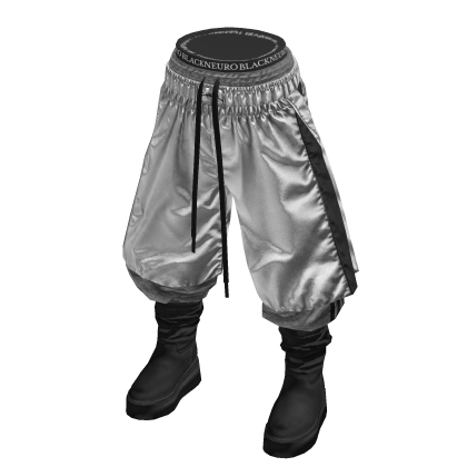 💗 Layered Boxer Pants w/ Boots _ White