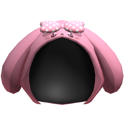 Pink Kawaii Dog Plush Hood