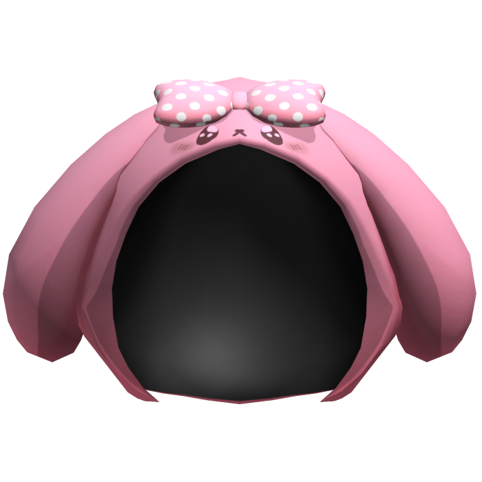 Pink Kawaii Dog Plush Hood