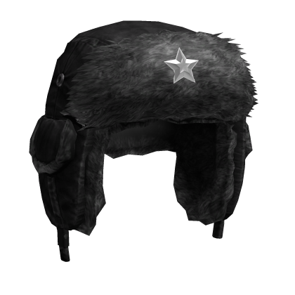Black Winter Star Ushanka