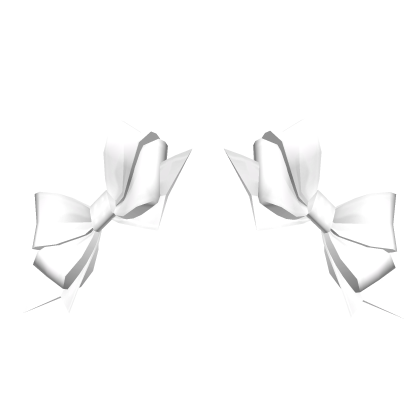 Adorable Double Bows White