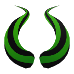 Ascended Striped Curl Big Horns