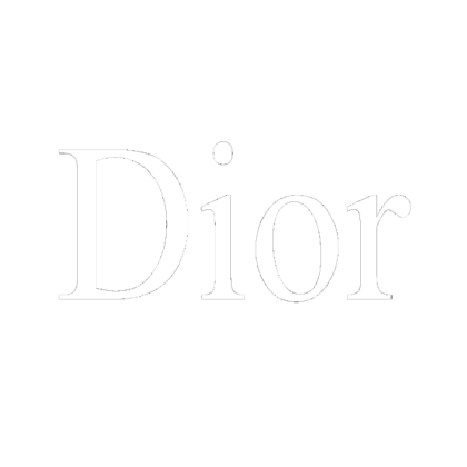 White Dior Logo - Transparent Background Roblox decal