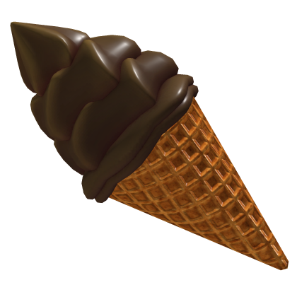 Cute Swirl Ice Cream Cone (Brown)