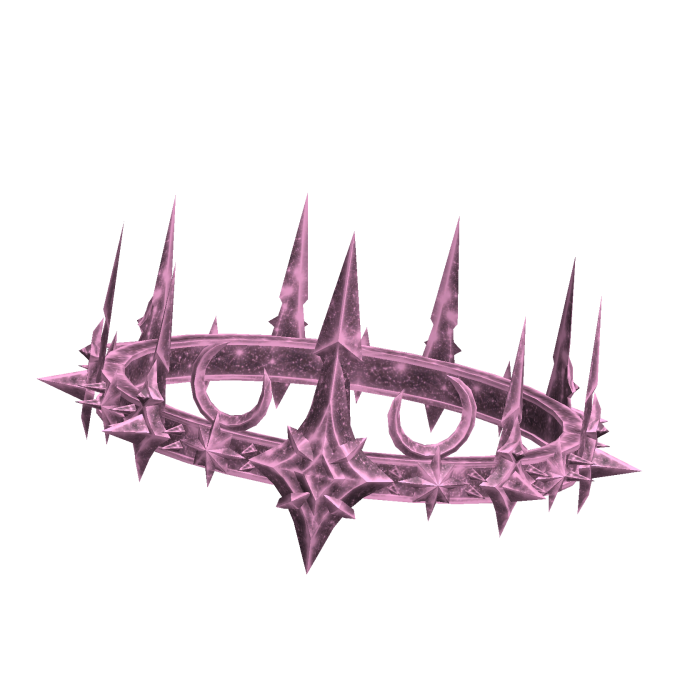 Rose Pink Stellar Hollow Crescent Crown