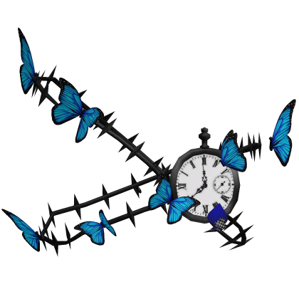 x egl goth Butterfly Clock Eyepatch x