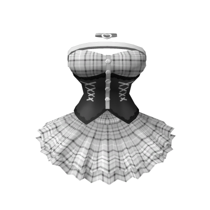 🎃Chibi Doll - Gray gothic dress with corset