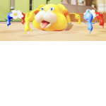 Pikmin 4 group (give oatchi scrummy bone)