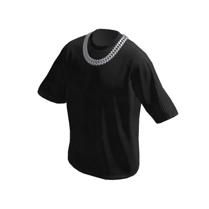 Black Shirt ☆ Cuban Chain