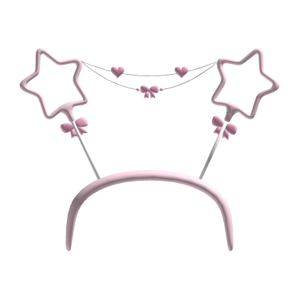 cute pink add on for diwali sparkle headband 