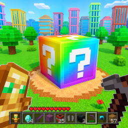 BREAK THE GIANT LUCKY BLOCK!