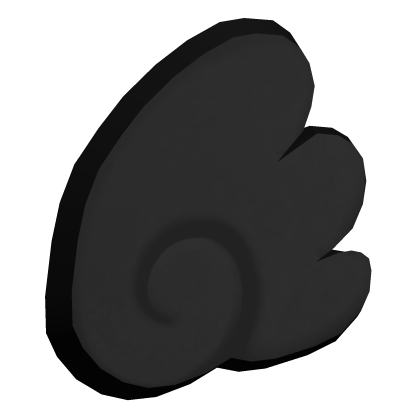 ♡ Black Cute Small Angel Wing Side Clip