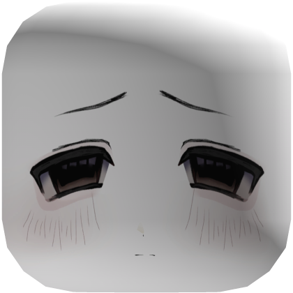 Tired Moe Anime Boy Face Mask