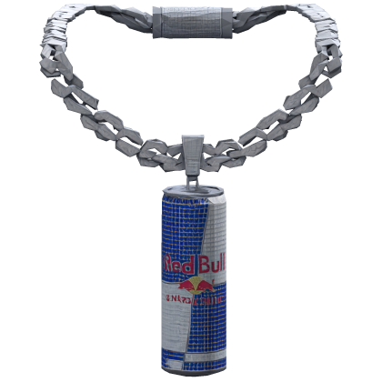 Iced Out Red Bull Energy Drink Can Chain 3.0