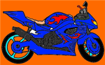 BLUE MOTER CYCLE
