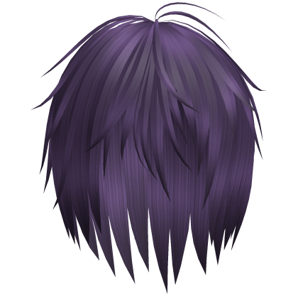 Emo Messy Razor Cut Layered Hair (Purple)