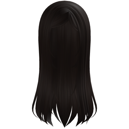 在 brown long straight moe goth emo hair