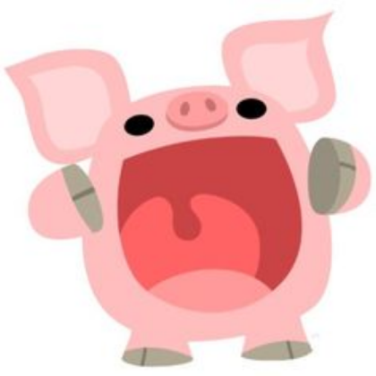 cute cartoon pig Roblox decal