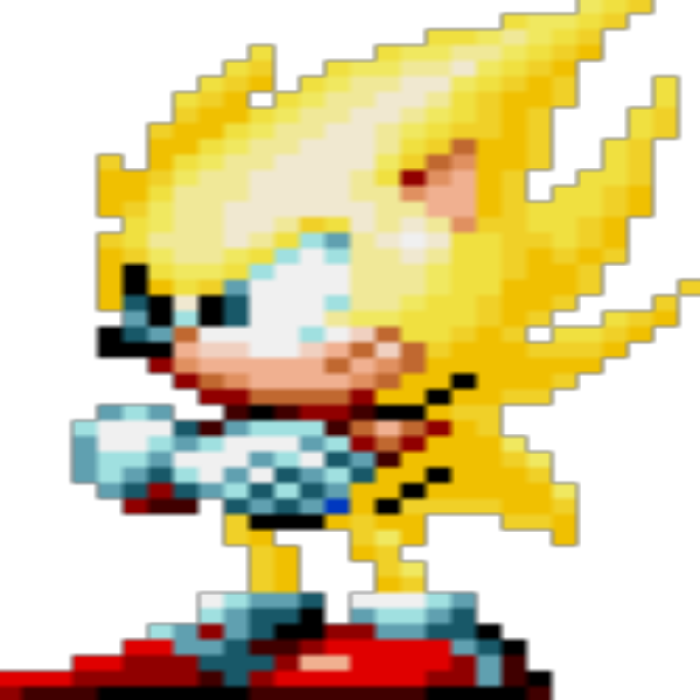 Classic Super Sonic Waiting Roblox decal