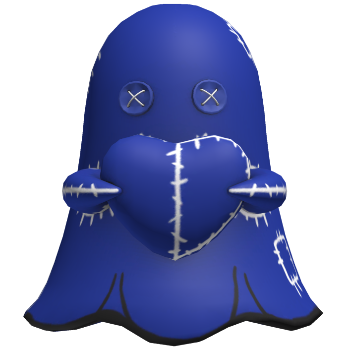blue halloween ghost