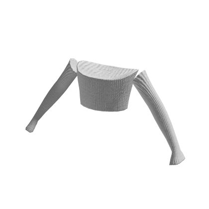 ✅ White Top with Long Christmas Sleeve warmers