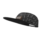 #FREE Black Tilted Flat Brim Baseball Hat