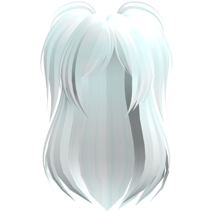 Pastel Blue Emo Scene Long Black Side Pigtails