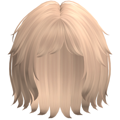 Soft Messy Bob w/ Curtain Bangs (Blonde)