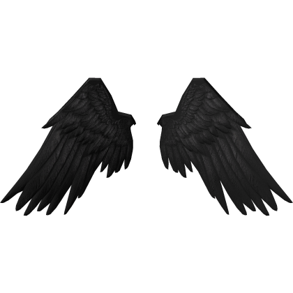 (Pt 2) Black Icarus Wings Feathers Recolor (Addon) Roblox item
