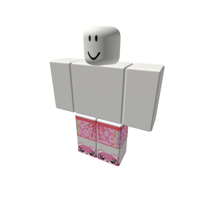 ♡ ꒰ Cute Pink Care Bear Male Pants thumbnail