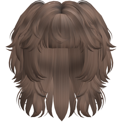Messy Scene Short Pigtail Wolf Cut Milk Tea Roblox item