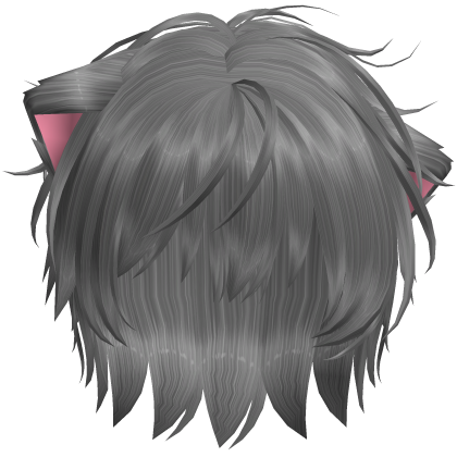 Catboy Anime Cat Ear Halloween Hair in Grey