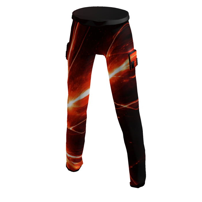 Orange Sunburst Joggers