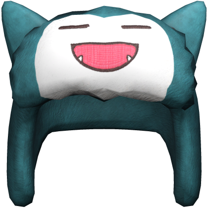 Y2K Snorlax Kawaii Ushanka Blue and Red