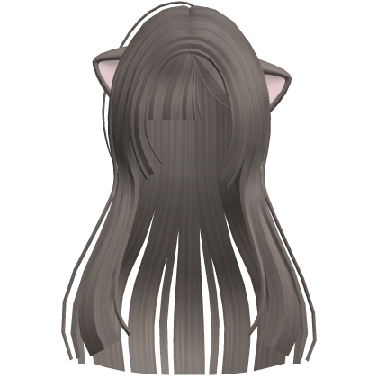 Cute Long Ash Aime Hair w/ Cat Ears Roblox item