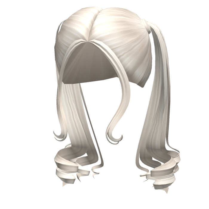 -',ৎ High Curly Fairytale Pigtails in Ash Blonde
