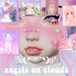 angels on clouds