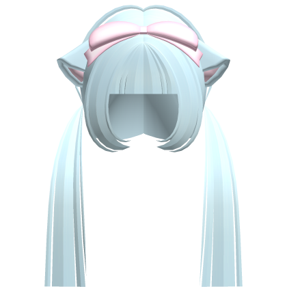 ♡ pretty droopy kitten hime pigtails cotton candy