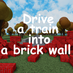 Drive a train into a brick wall icon