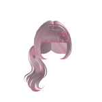 ┆cutie ponytail w/ flower !! (pink)