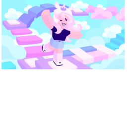 obby blue and pink