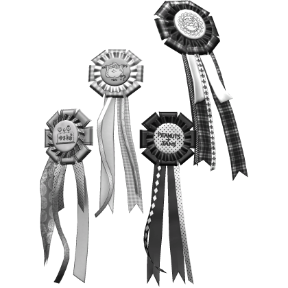 Black Harajuku Ribbon Rosettes