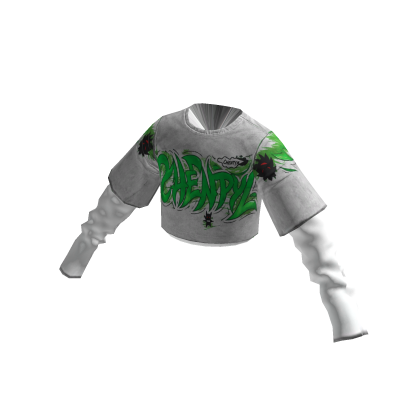 White Chrome Graffiti LongSleeve