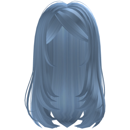 Girly Pretty Long Layered Silky Hair (Blue)