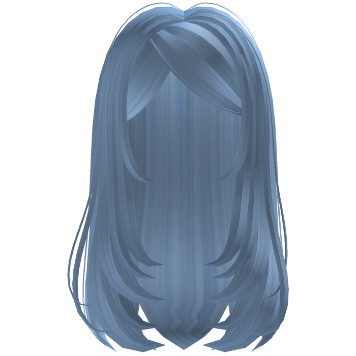 Girly Pretty Long Layered Silky Hair (Blue)