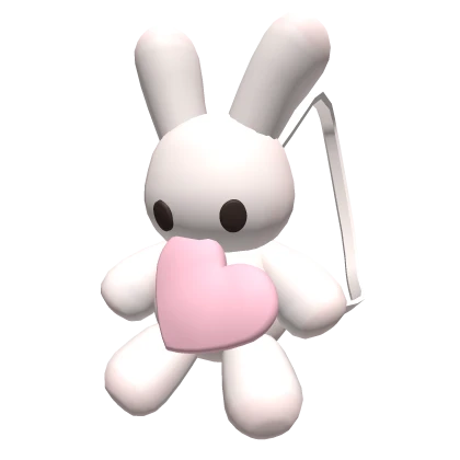 1.0 Valentine's Day Bunny Plushie Backpack (Pink) | Roblox Item